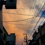 梅雨明けの夕空が。