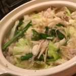 暑気払いで熱々鍋！